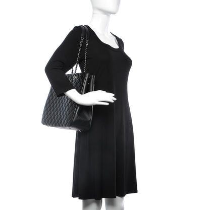 Chanel Calfskin Quilted Timeless Tote Black 2 of 9