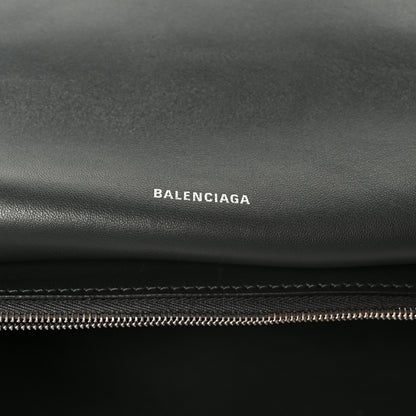 Balenciaga Metallic Crushed Calfskin Large Crush Chain Bag Steel Grey 6 of 11
