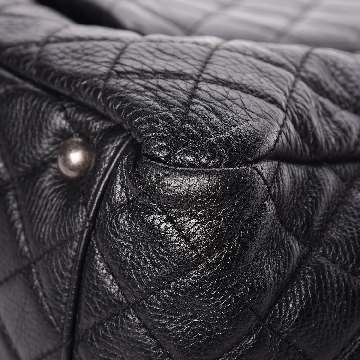 Chanel Calfskin Quilted XXL Travel Flap Bag Black 9 of 12