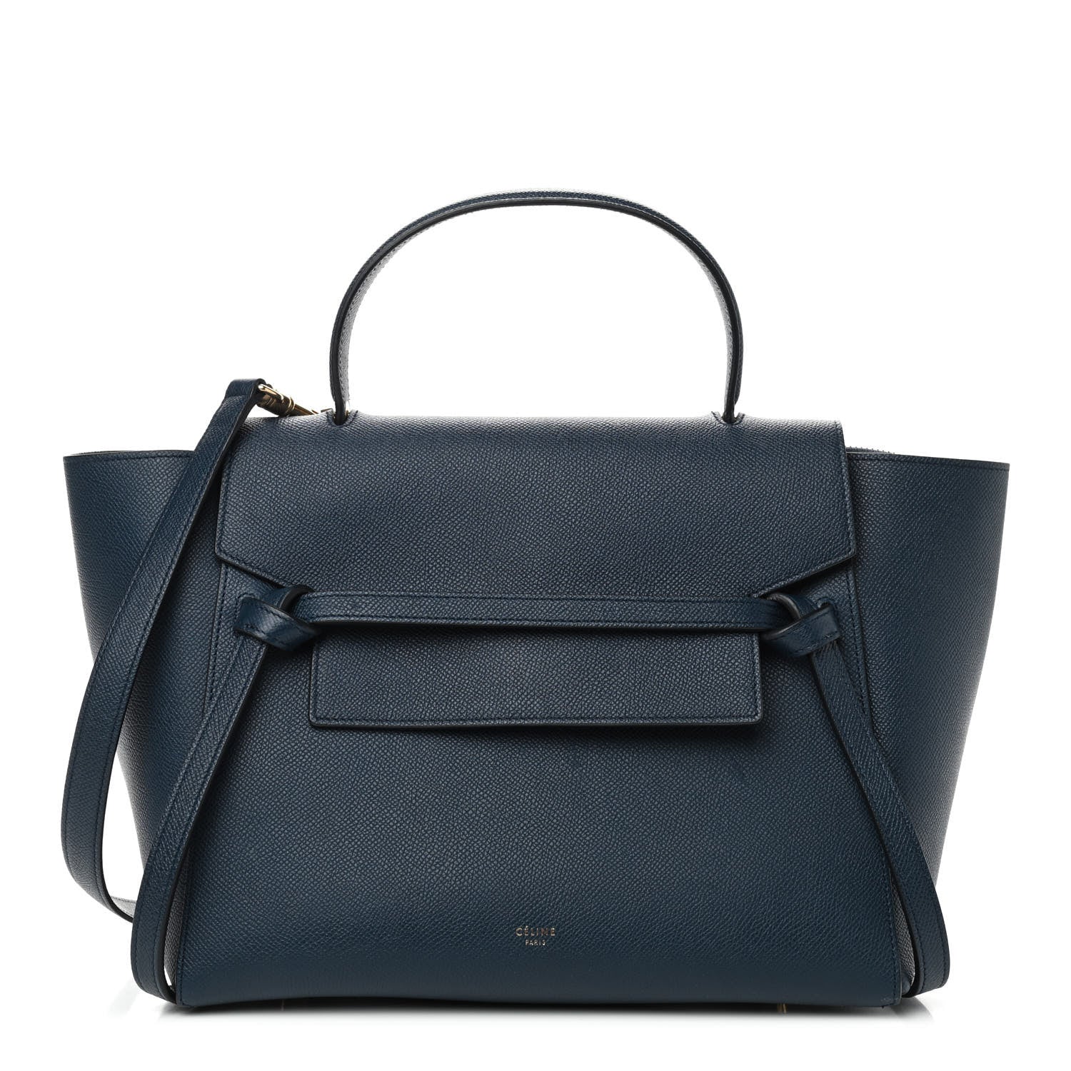Celine Grained Calfskin Mini Belt Bag Steel Blue 1 of 9