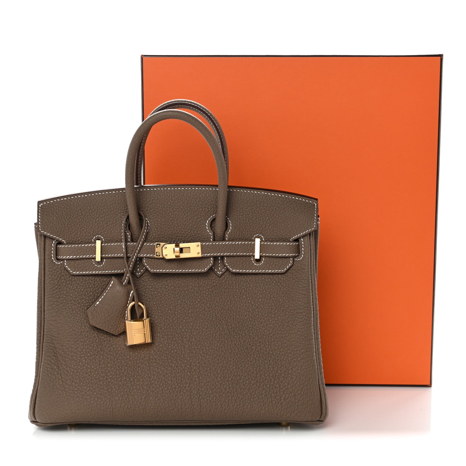 Hermes Togo Birkin 25 Etoupe 11 of 11