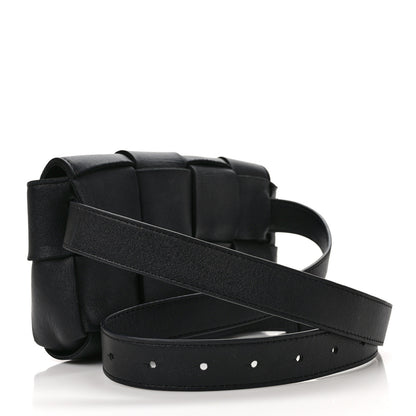 Bottega Veneta Nappa Maxi Intreccio The Belt Cassette Bag Black 3 of 9