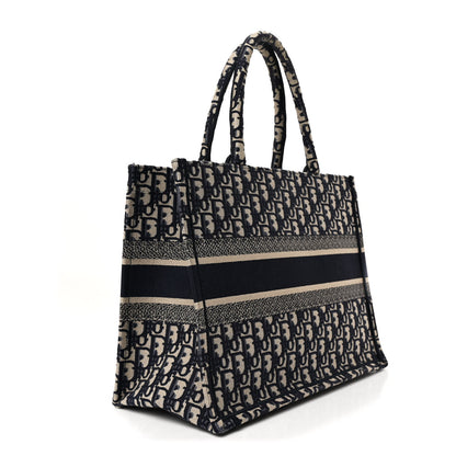 Christian Dior Oblique Medium Book Tote Blue Multicolor 3 of 12