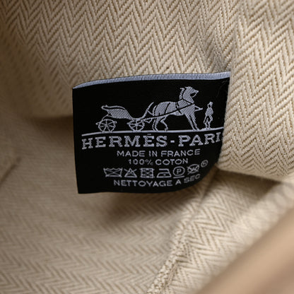 Hermes Canvas Small Bride-A-Brac Pouch Natural 6 of 9
