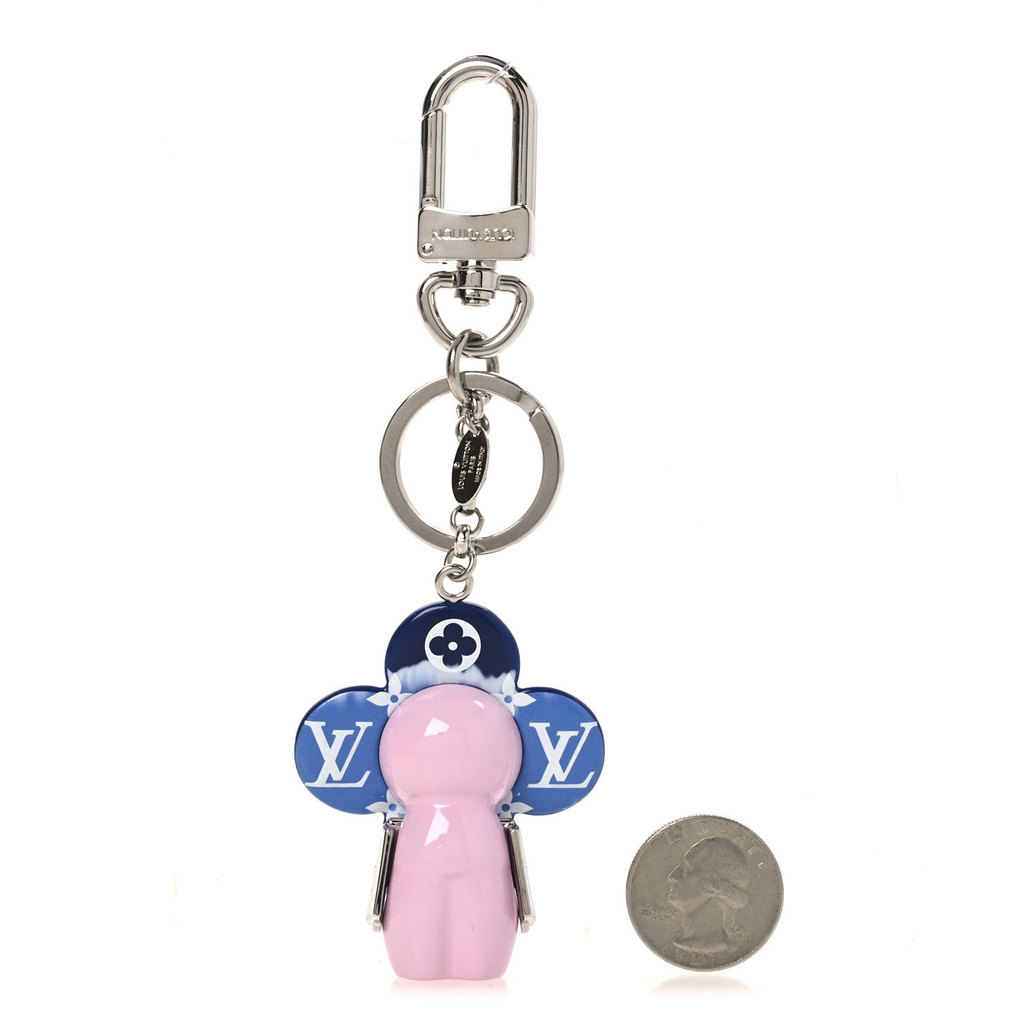 Louis Vuitton Giant Monogram Vivienne Bag Charm Key Holder Blue 2 of 4