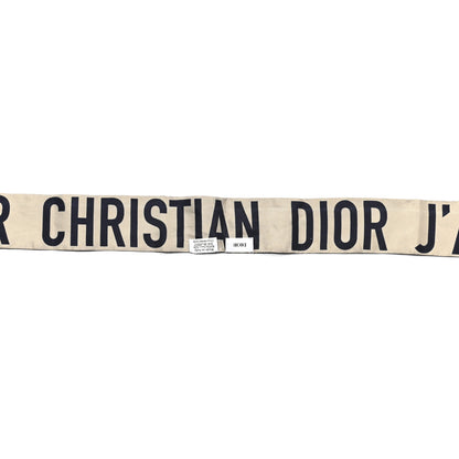 Christian Dior Silk Oblique Mitzah Scarf Blue 4 of 4