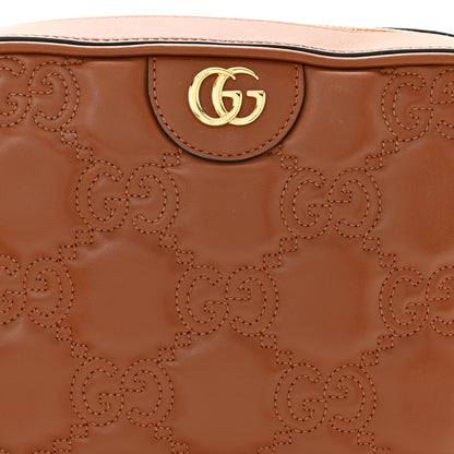 Gucci Calfskin GG Matelasse Shoulder Bag Peanut Brown Natural 8 of 10