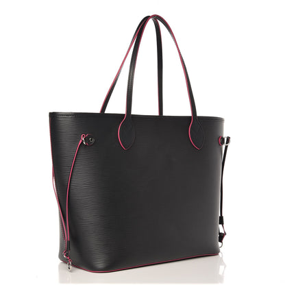 Louis Vuitton Epi Neverfull MM Black Hot Pink 3 of 7