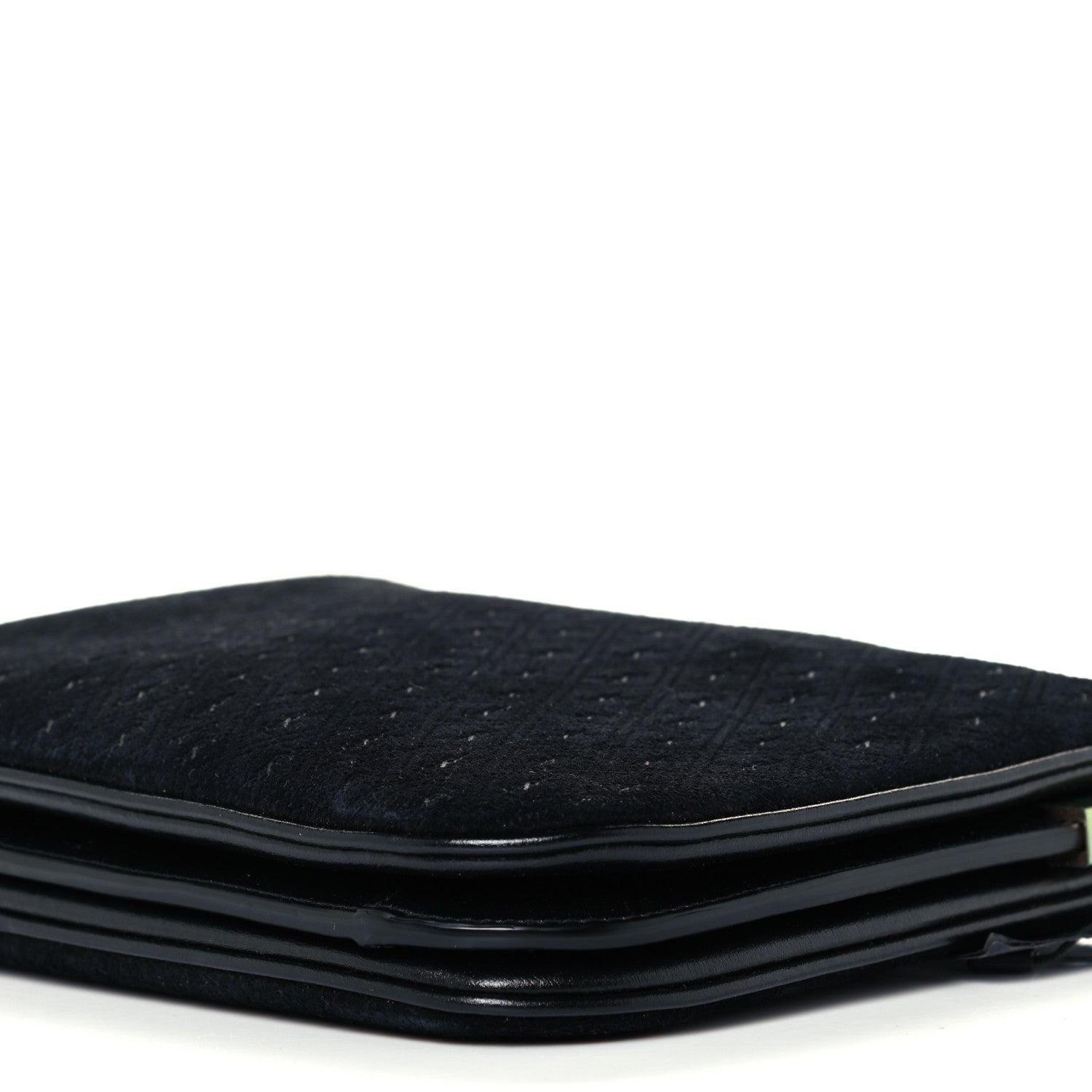 Saint Laurent Suede All-Over Monogram Crossbody Black 10 of 10