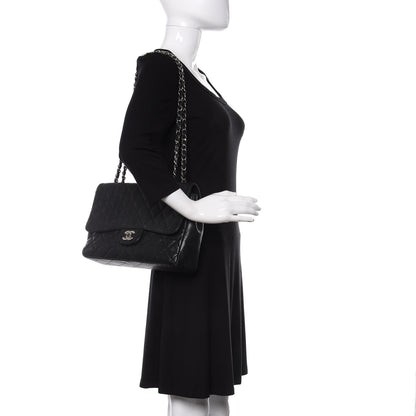 Chanel Caviar Quilted Jumbo Single Flap Black 2 of 10