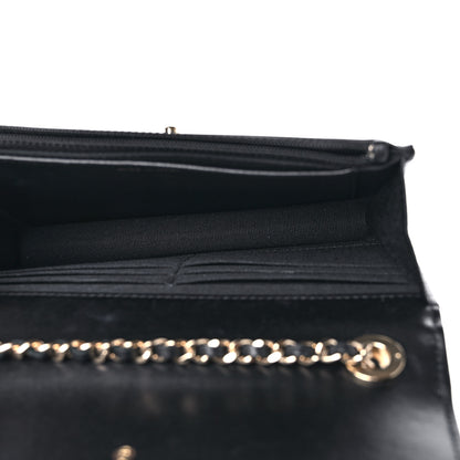 Chanel Lambskin Quilted Trendy CC Wallet On Chain WOC Black 5 of 11