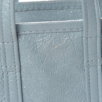 Balenciaga Agneau Arena XXS Bazar Shopper Tote Bleu Gris 14 of 18