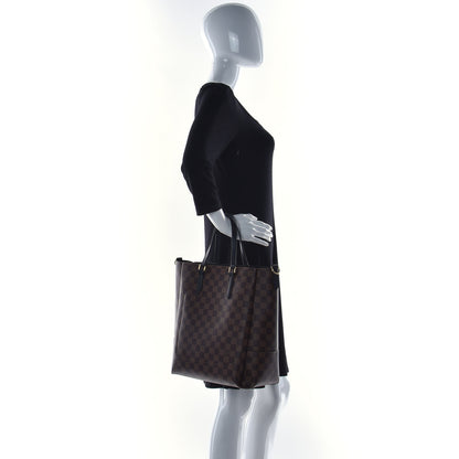 Louis Vuitton Damier Ebene Belmont MM Black 2 of 9