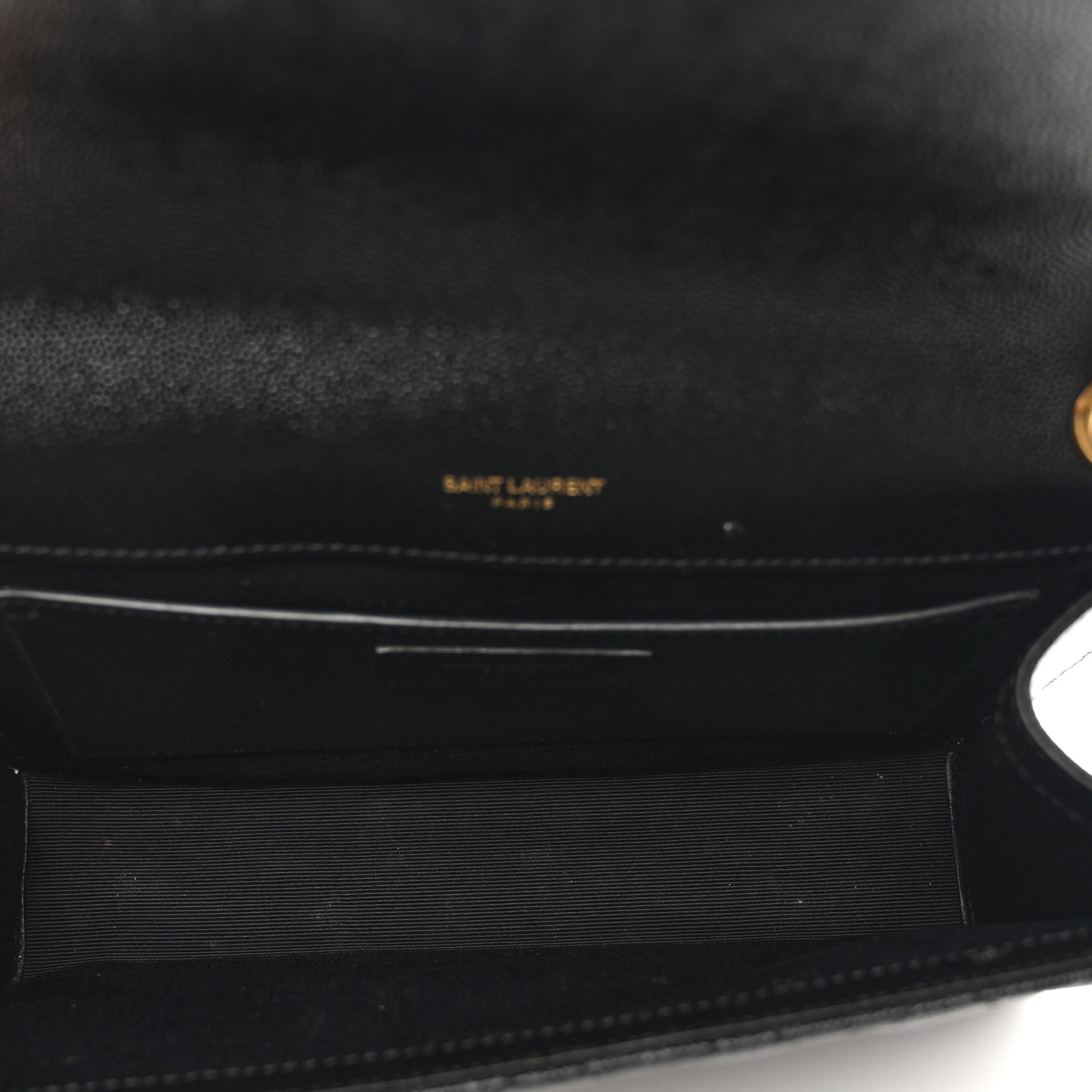 Grain De Poudre Textured Mixed Matelasse Triquilt Medium Monogram Satchel Black