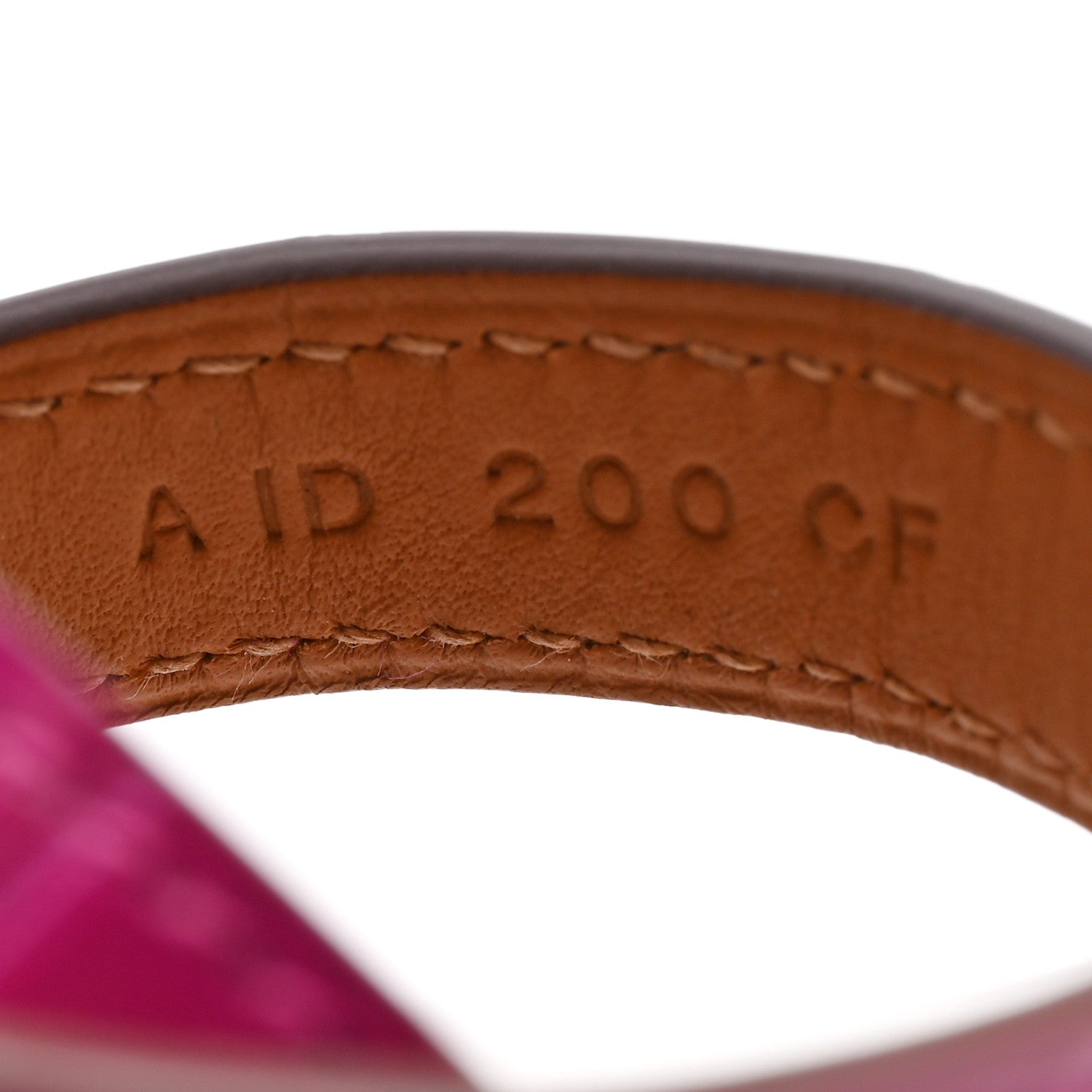 Hermes Shiny Alligator Kelly Double Tour Bracelet S Fuchsia 5 of 5