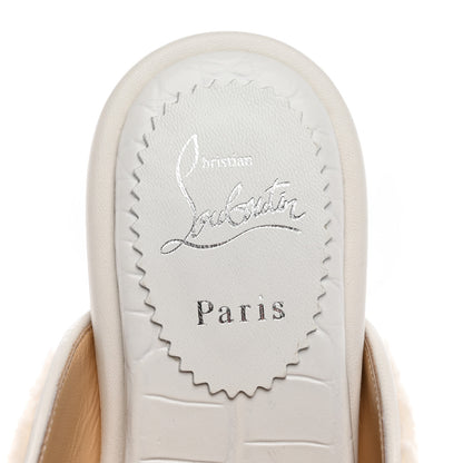 Christian Louboutin Navy Coolito Donna Slippers 36.5 White 7 of 12