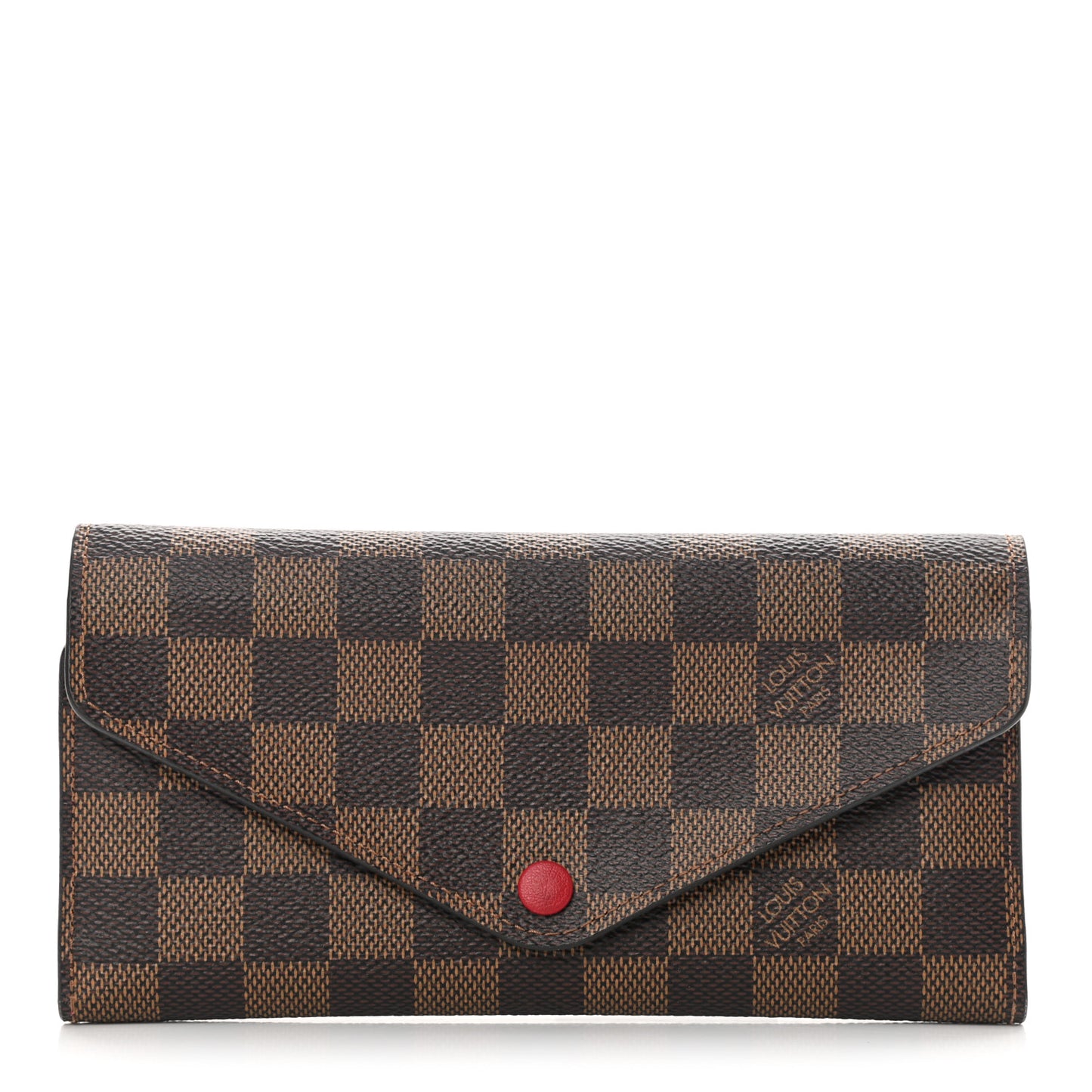 Damier Ebene Josephine Wallet Red