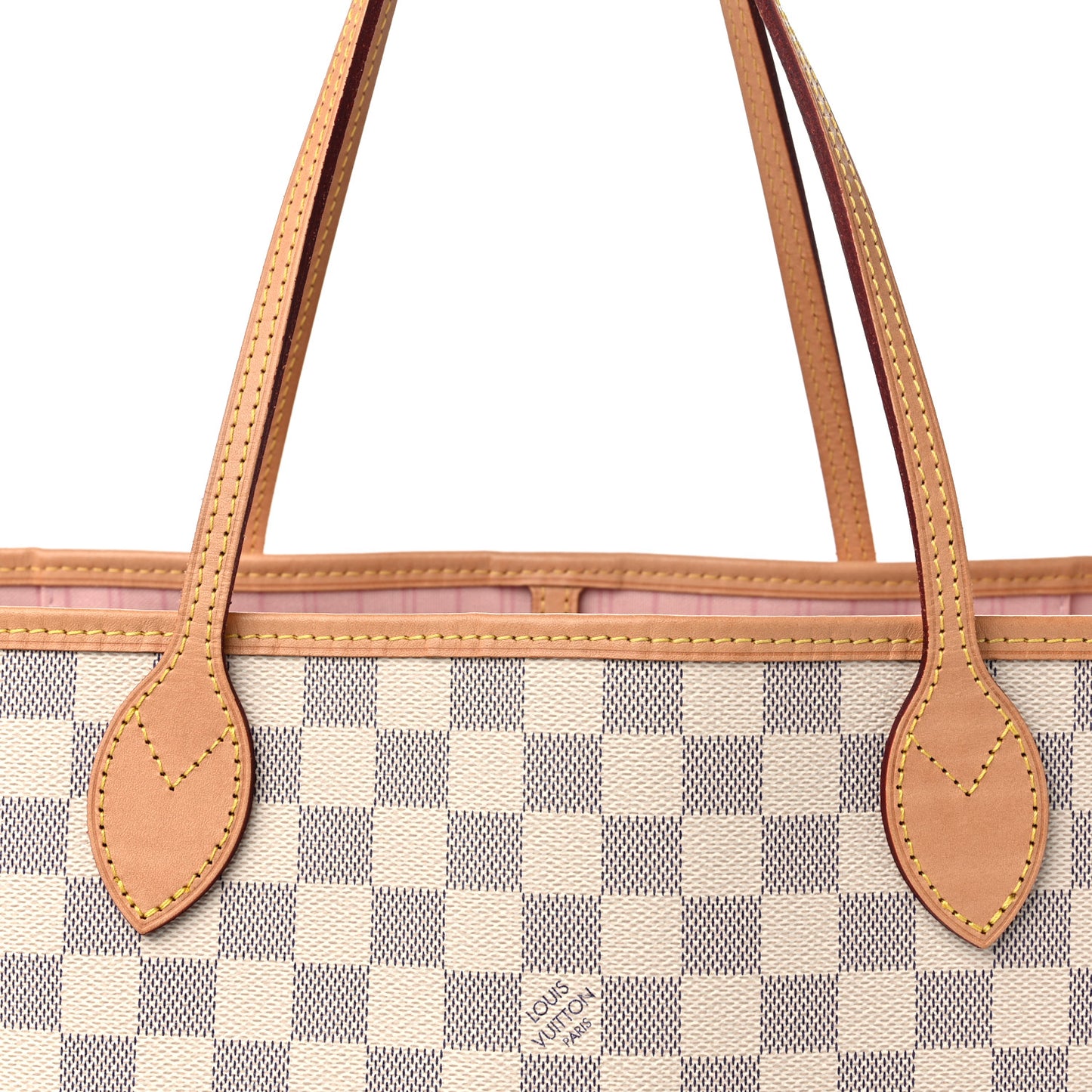 Damier Azur Neo Neverfull MM Rose Ballerine
