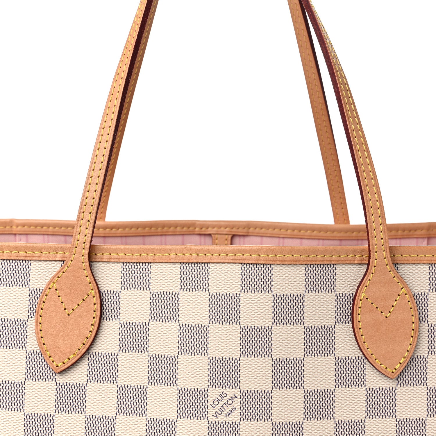 Louis Vuitton Damier Azur Neo Neverfull MM Rose Ballerine 12 of 12