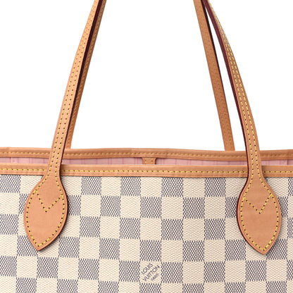 Louis Vuitton Damier Azur Neo Neverfull MM Rose Ballerine 12 of 12