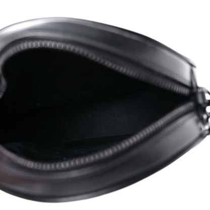 Saint Laurent Calfskin Matelasse Chevron Round Vinyle Camera Bag Black 5 of 12