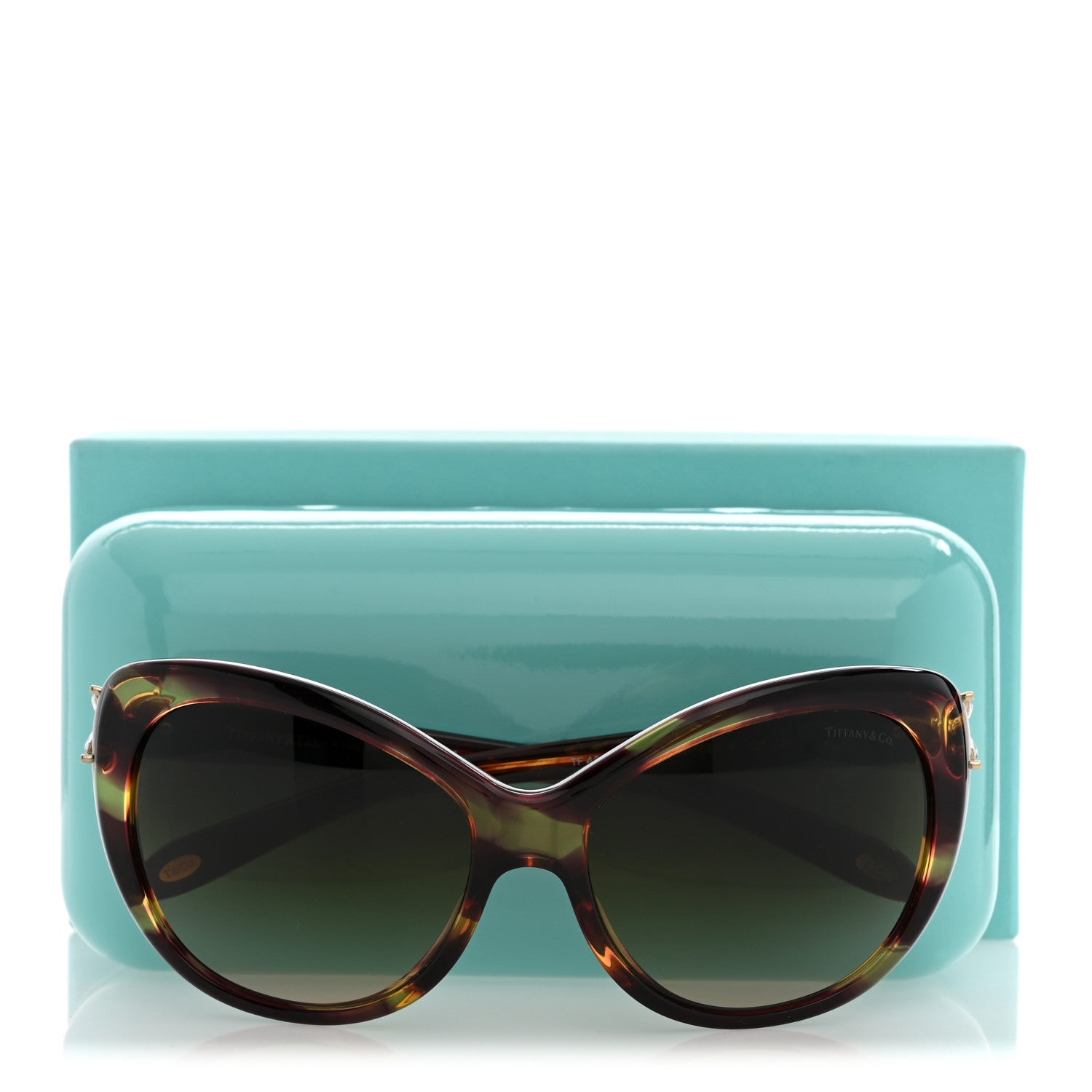 Tiffany Acetate Crystal TF4048-B Sunglasses Tortoise 9 of 9
