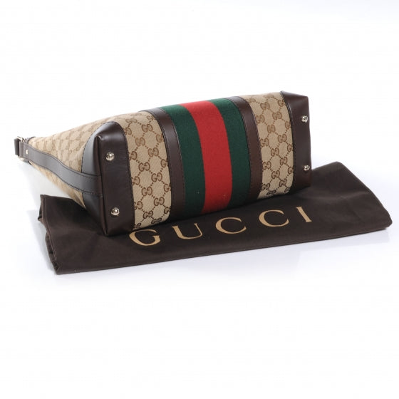 Monogram Vintage Web Medium Hobo Dark Brown