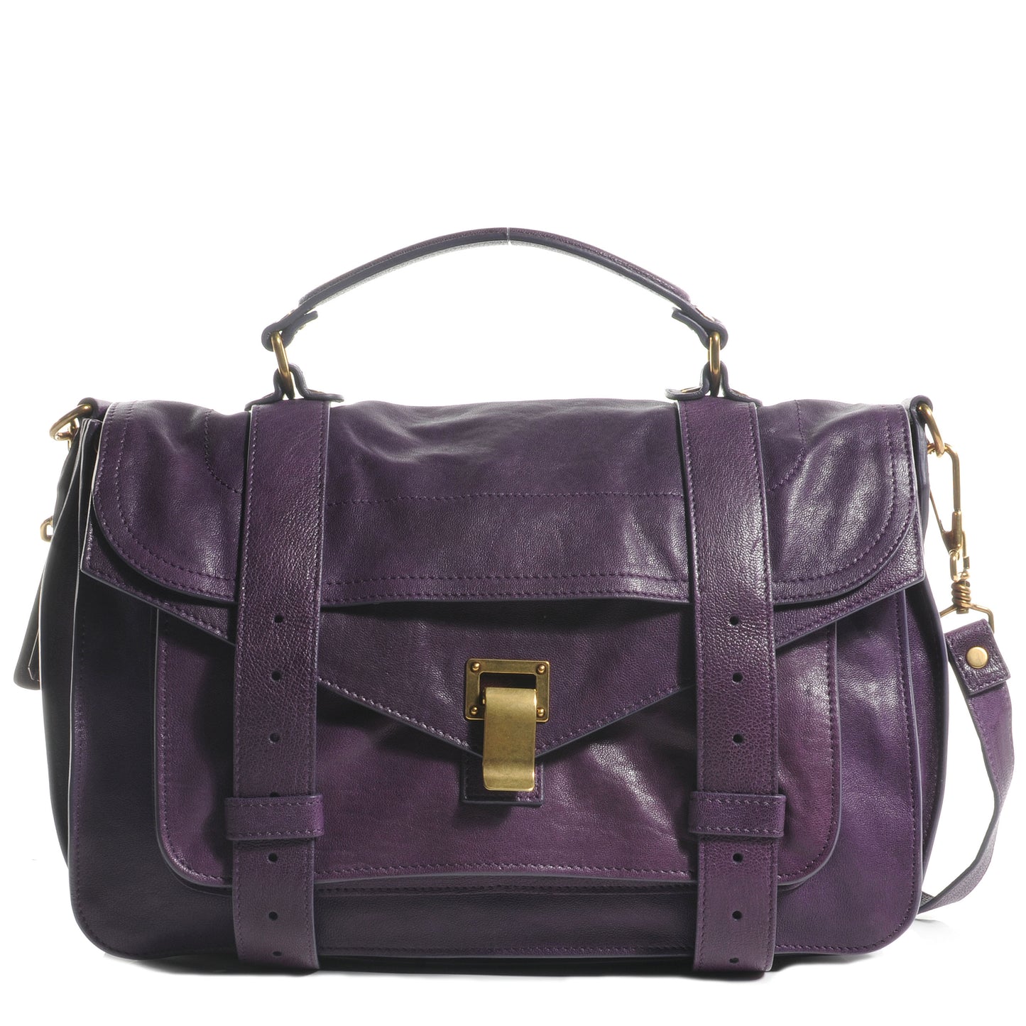 Lambskin PS1 Medium Satchel Plum