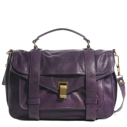 Proenza Schouler Lambskin PS1 Medium Satchel Plum 1 of 12