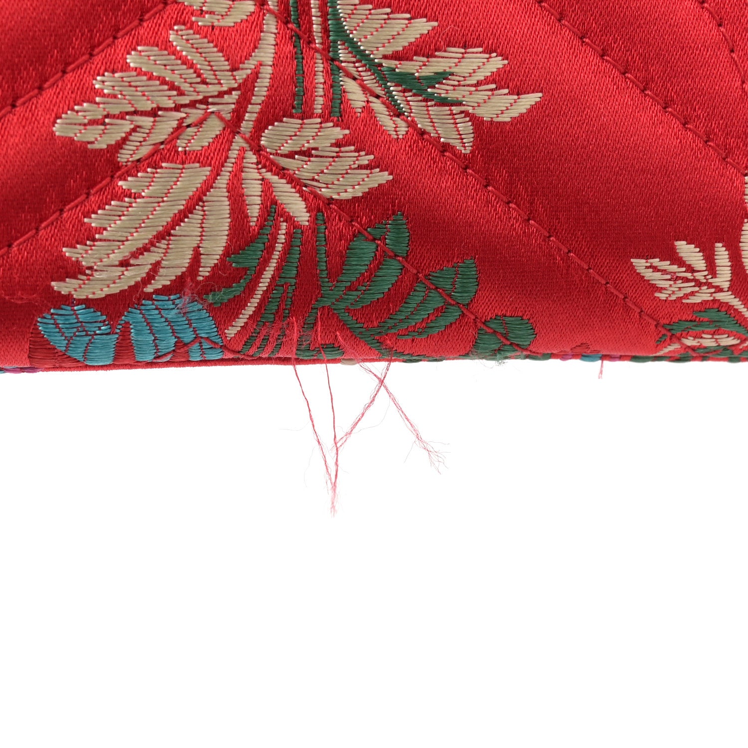 Gucci Jacquard Matelasse Floral Medium GG Marmont Shoulder Bag Red 13 of 14