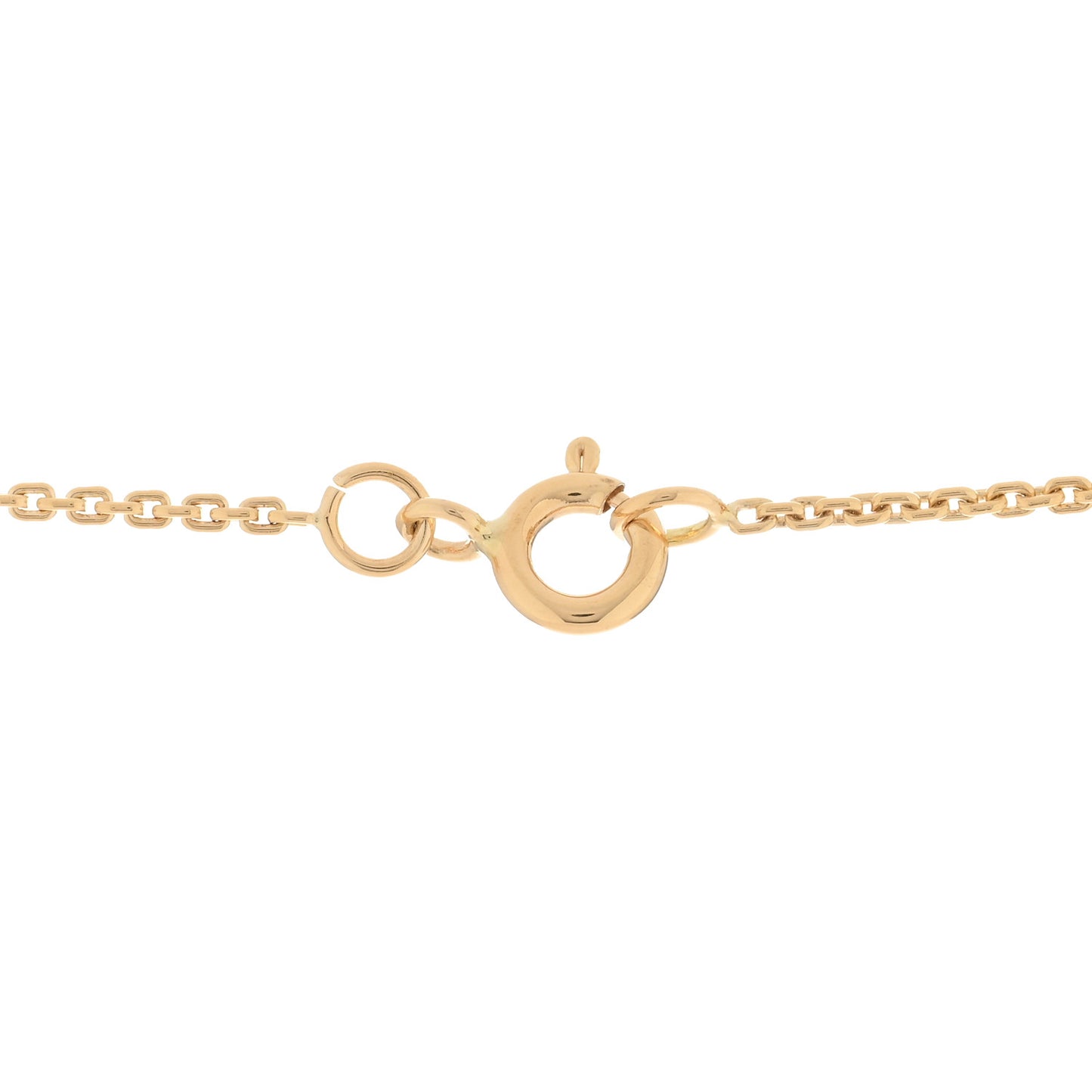 18K Yellow Gold Diamond Small LV Volt One Pendant Necklace