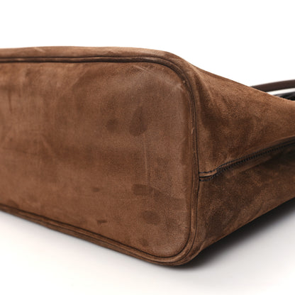 Prada Scamosciato Large Buckle Bag With Belt Cacao 9 of 9