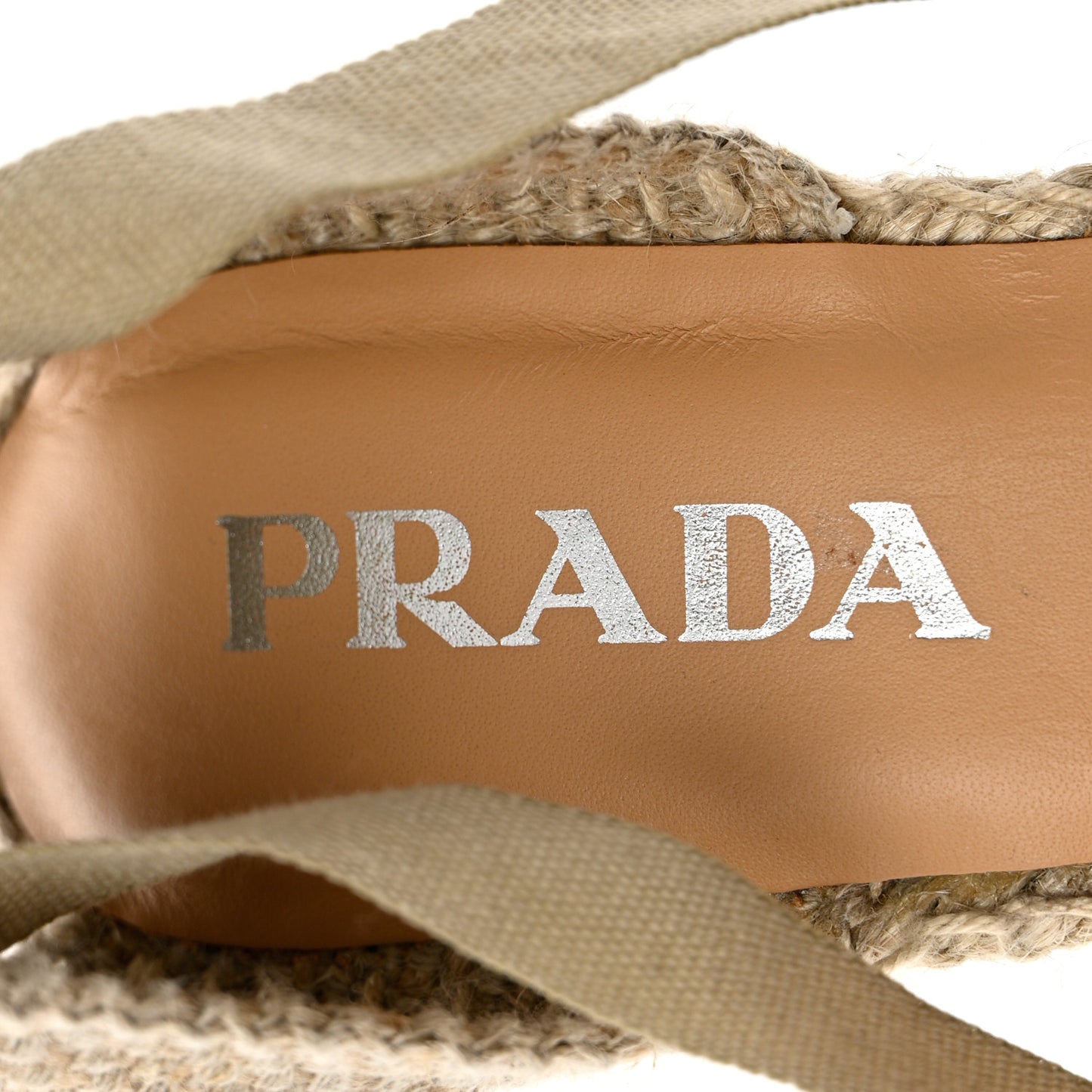 Linen Logo Espadrille 90mm Wedge Sandals 36