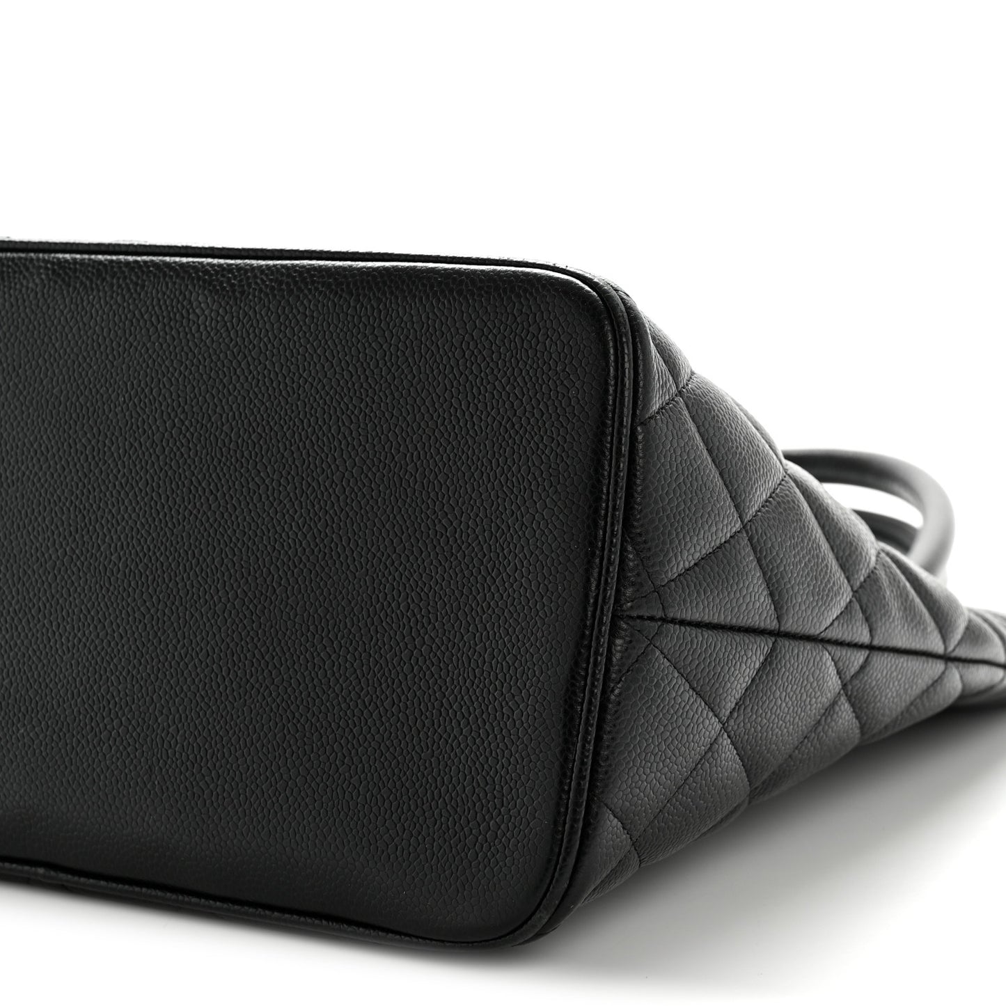 Caviar Quilted Medallion Tote Black