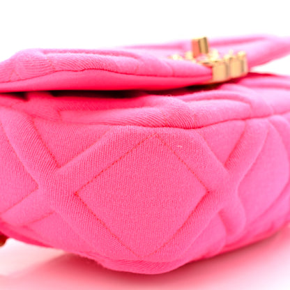 Chanel Jersey Quilted Chanel 19 Waist Bag Pink 9 of 12