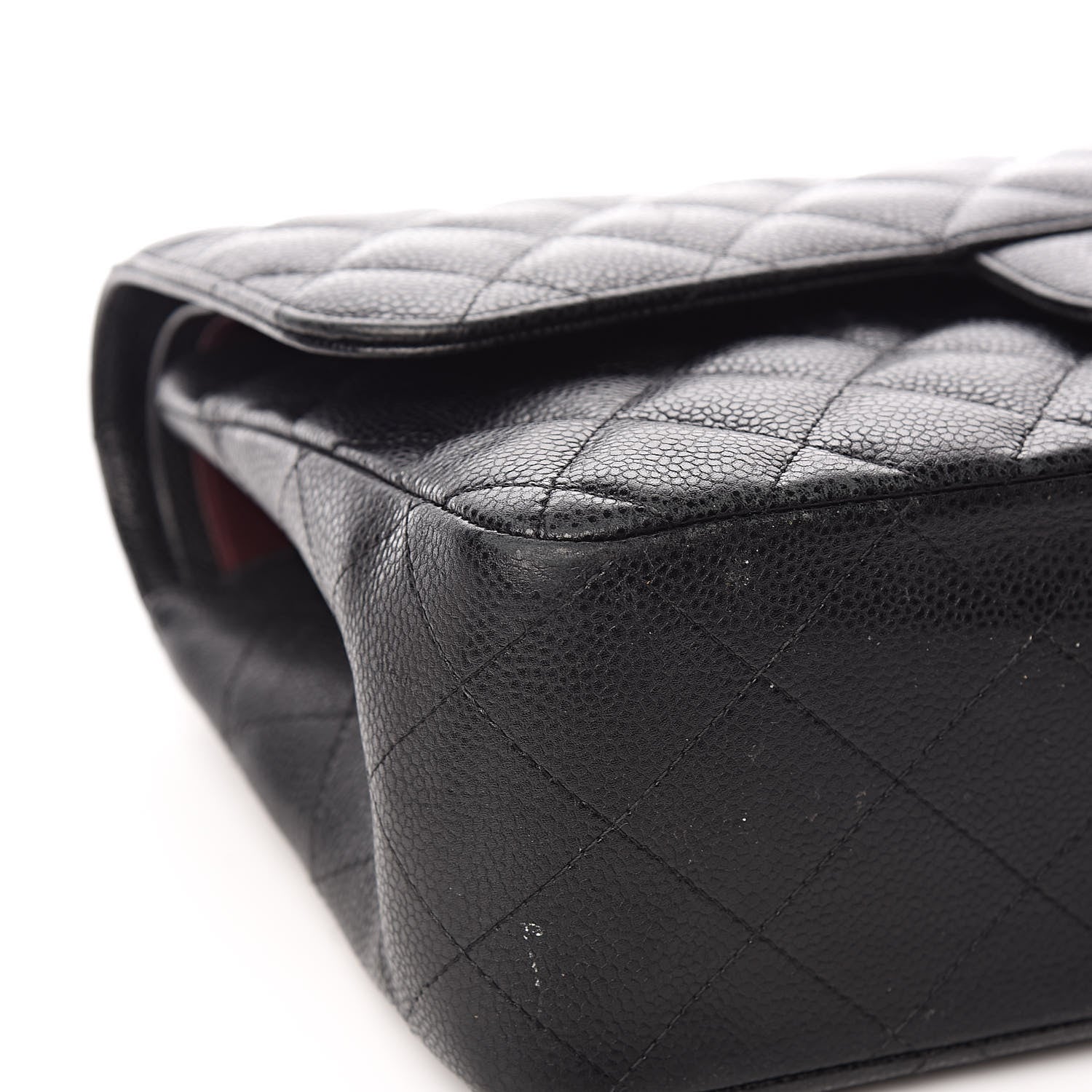 Chanel Caviar Quilted Jumbo Double Flap Black 12 of 16