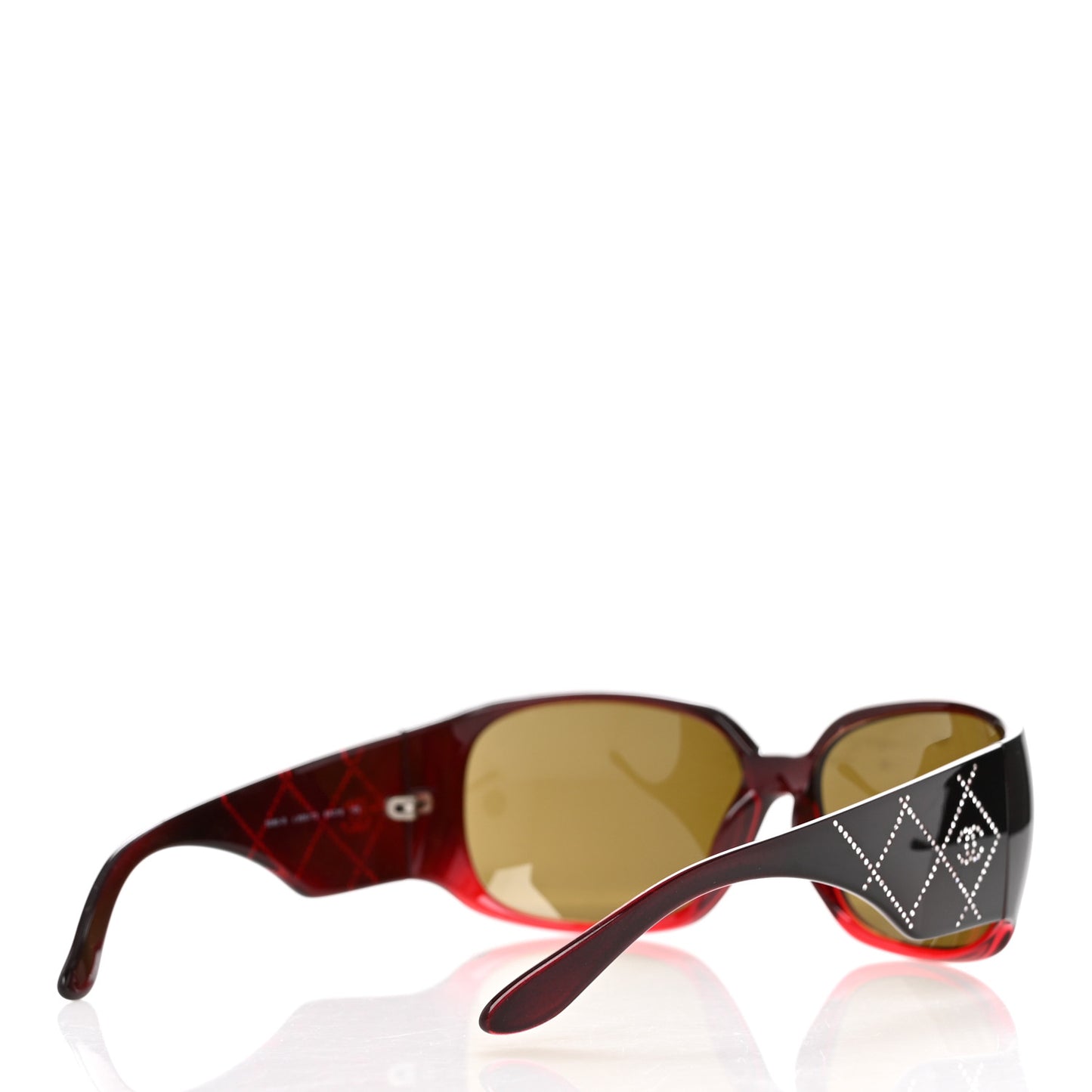 Acetate Crystal CC Sunglasses 5080-B Red