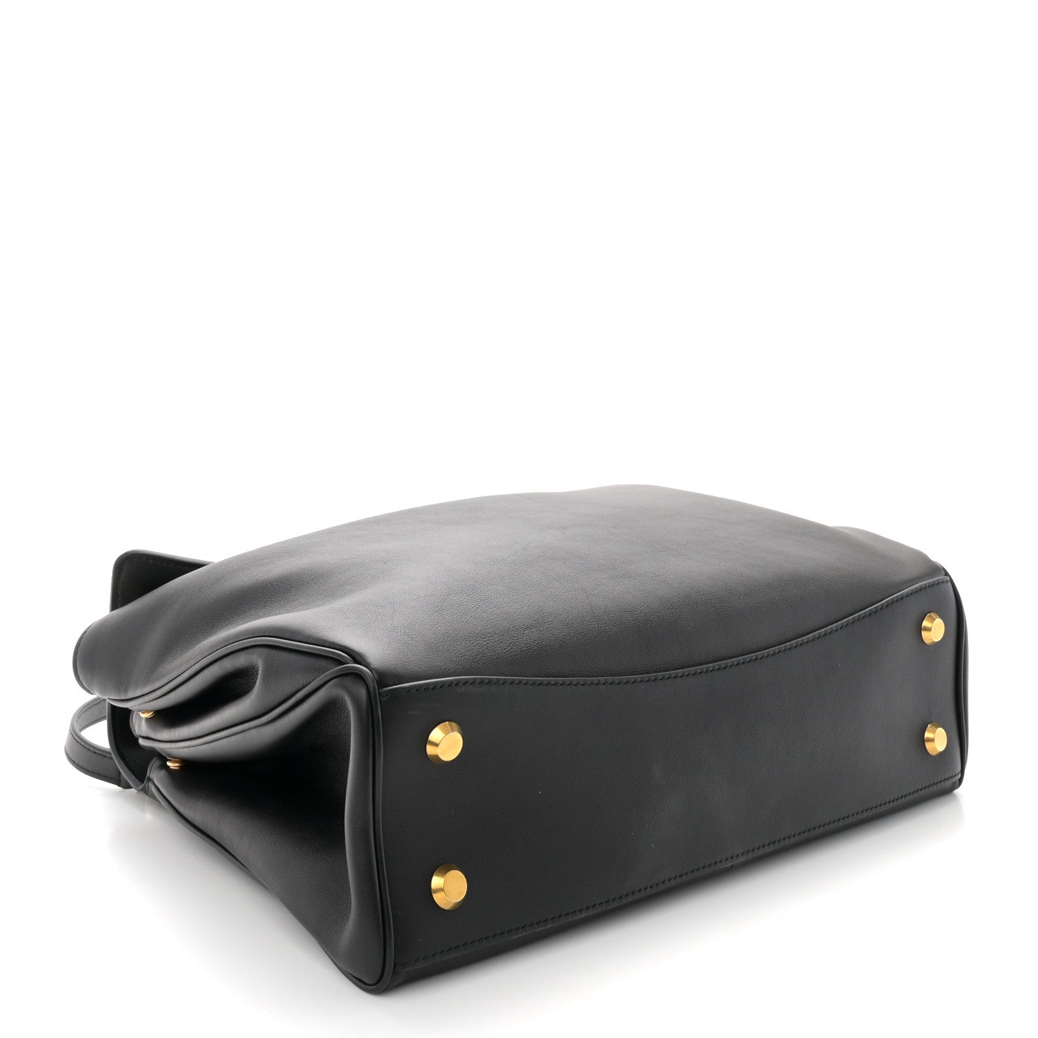 Balenciaga Natural Smooth Calfskin Medium Rodeo Top Handle Handbag Black 4 of 9