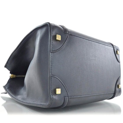 Celine Smooth Calfskin Mini Luggage Navy 6 of 10