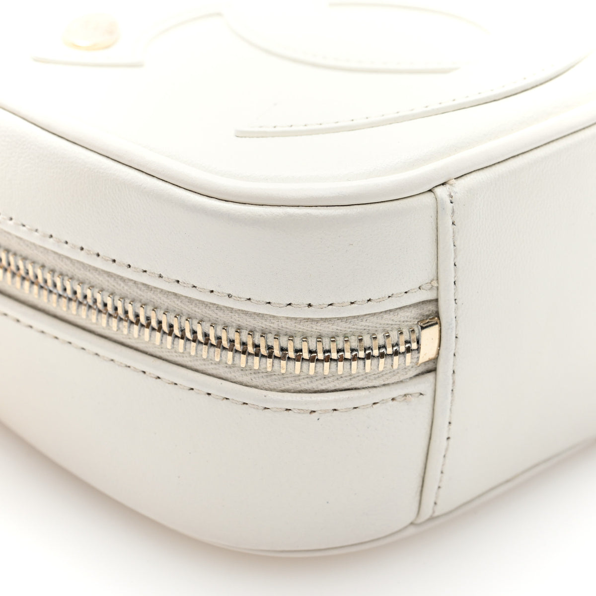 Chanel Lambskin CC Mania Camera Case White 9 of 10
