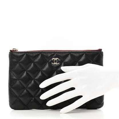 Chanel Caviar Quilted Cosmetic Case Black 2 of 8