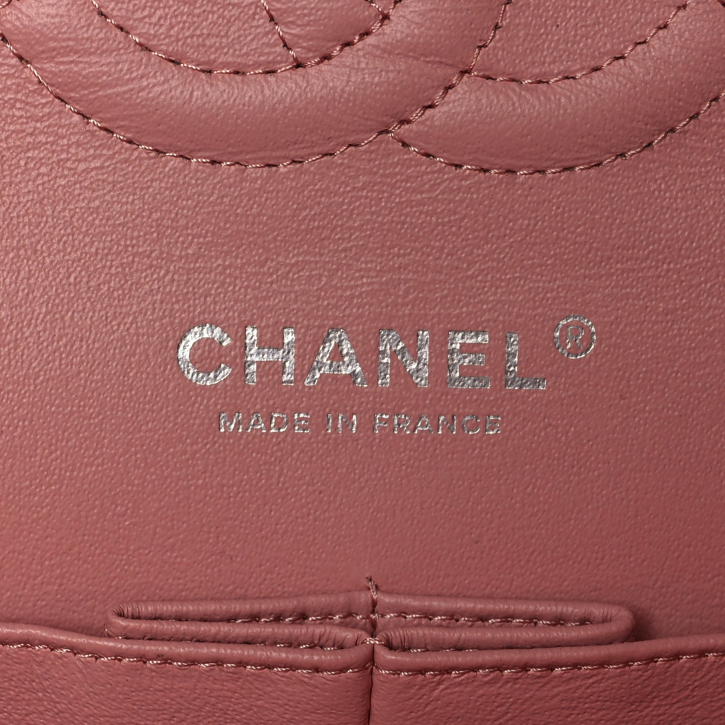 Patent Quilted Medium Double Flap Light Pink