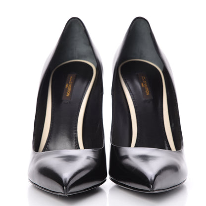 Louis Vuitton Glazed Calfskin Eyeline Pumps 41 Black 2 of 8