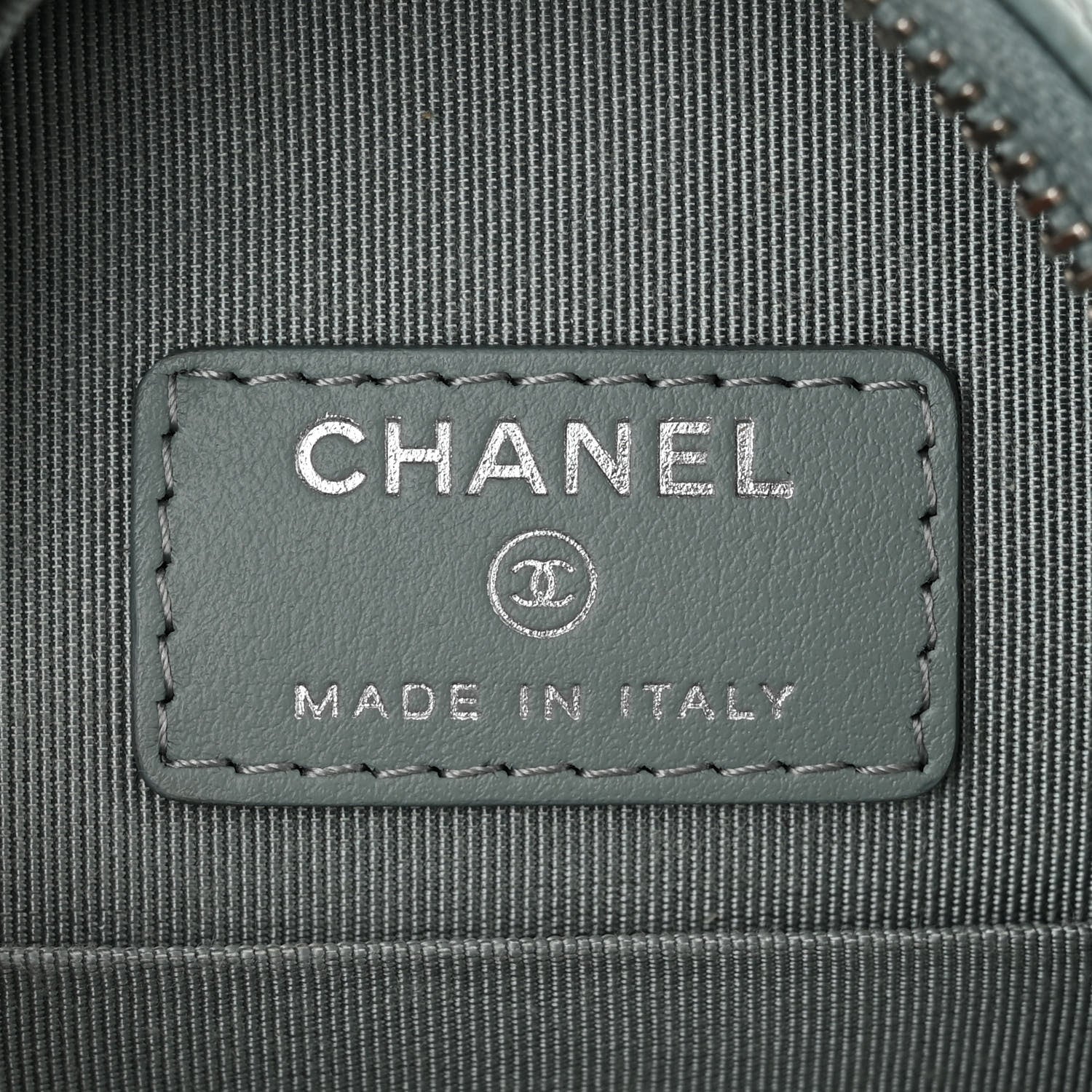 Chanel Caviar Quilted Round Clutch With Chain Light Blue 6 of 10