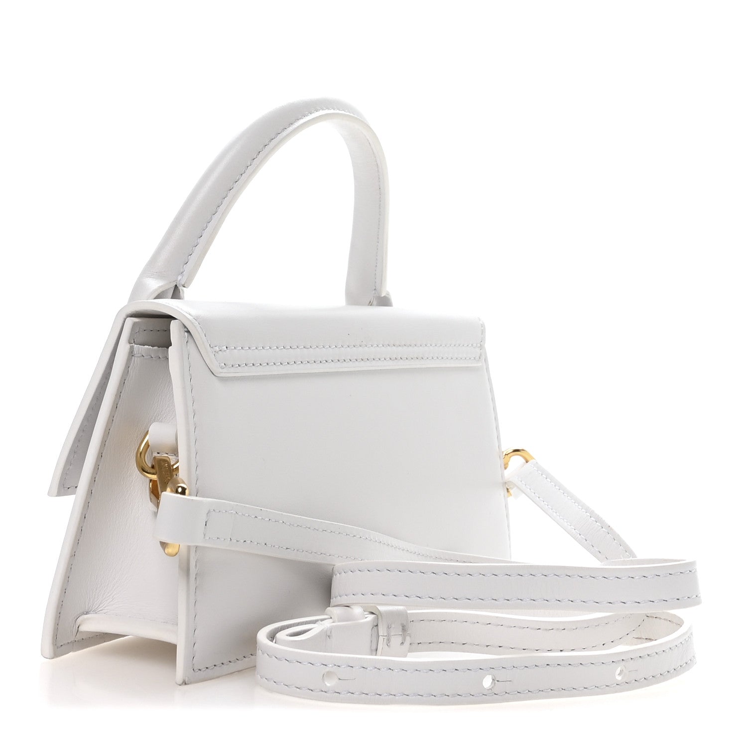Jacquemus Smooth Calfskin Le Chiquito Long White 3 of 9