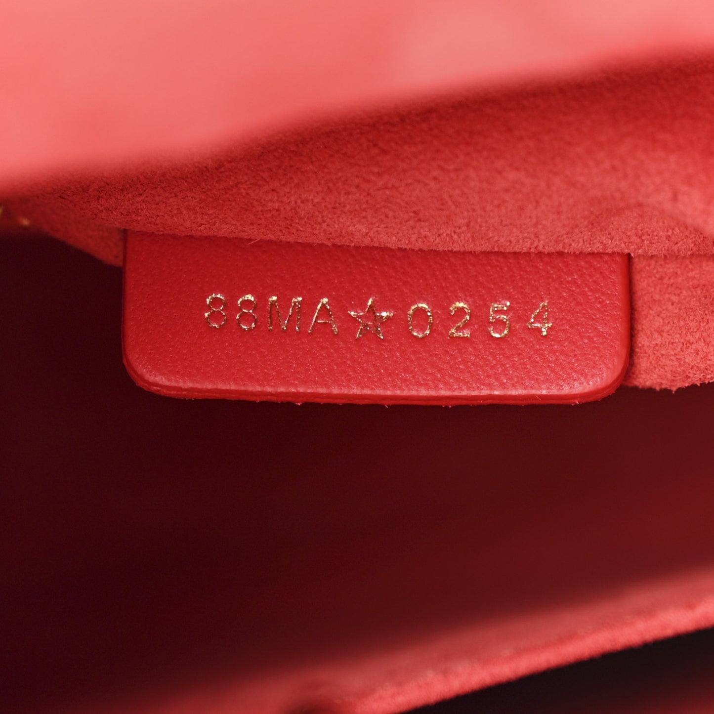 Lambskin Cannage Small My ABCDior Lady Dior Red