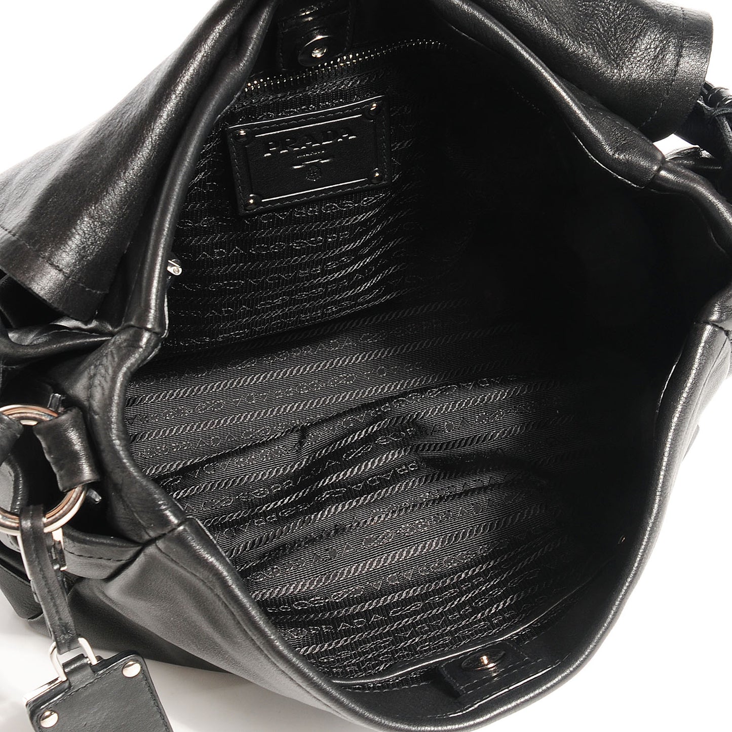 Soft Calf Shoulder Bag Nero Black