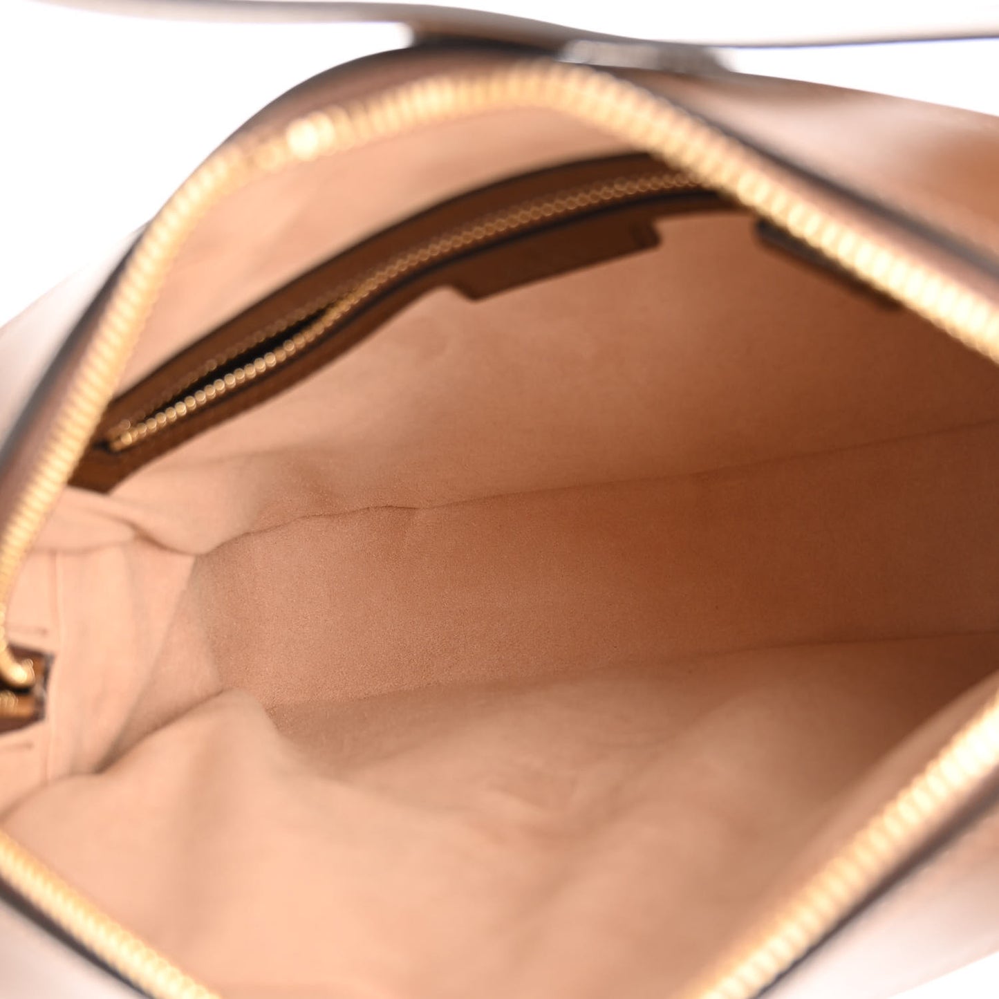 GG Supreme Monogram Small Horsebit 1955 Shoulder Bag Beige Brown Sugar