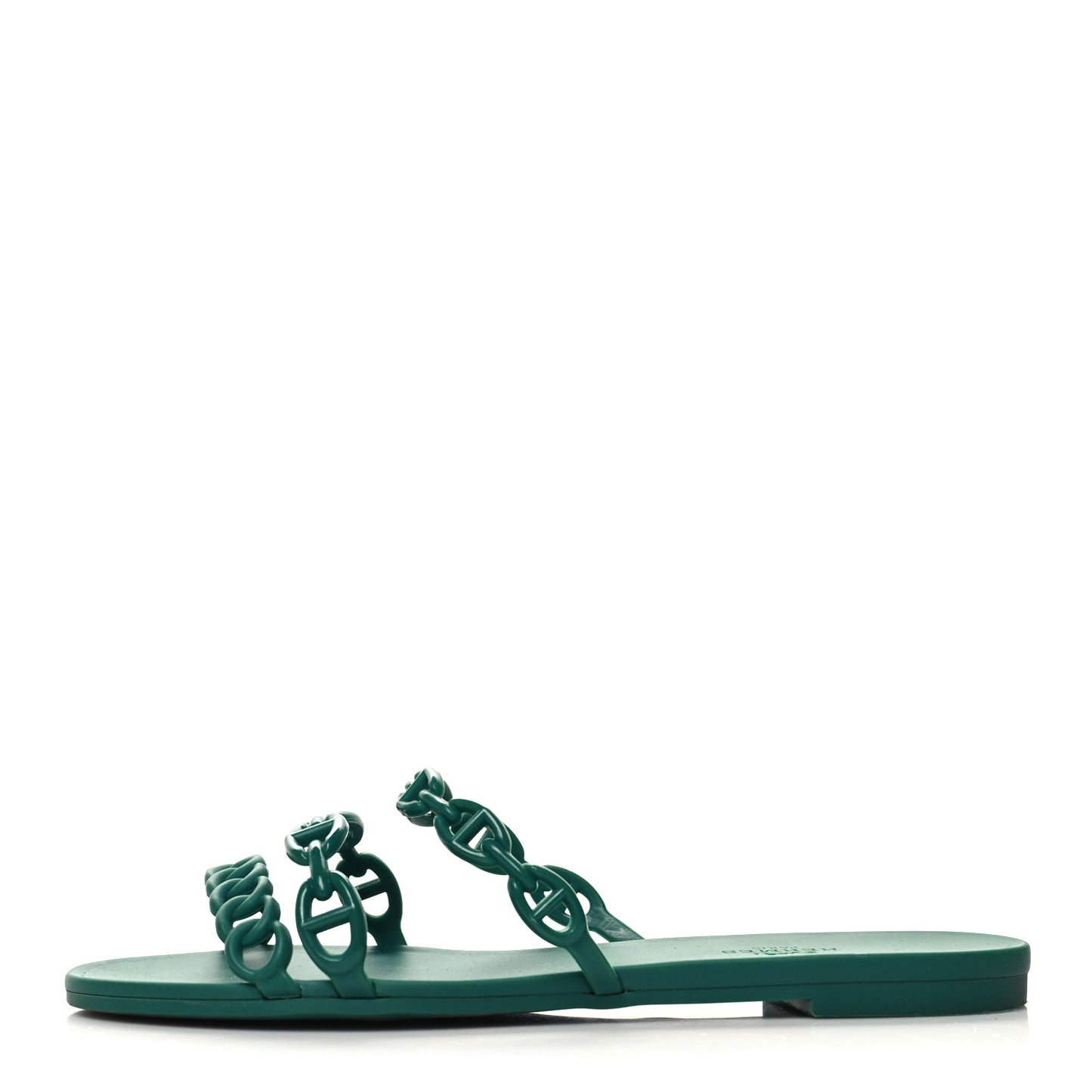 Rubber Chaine d'Ancre Rivage Sandals 38 Vert d'Ete