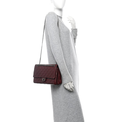 Chanel Aged Calfskin Quilted 2.55 Reissue 226 Flap Dark Burgundy 2 of 10